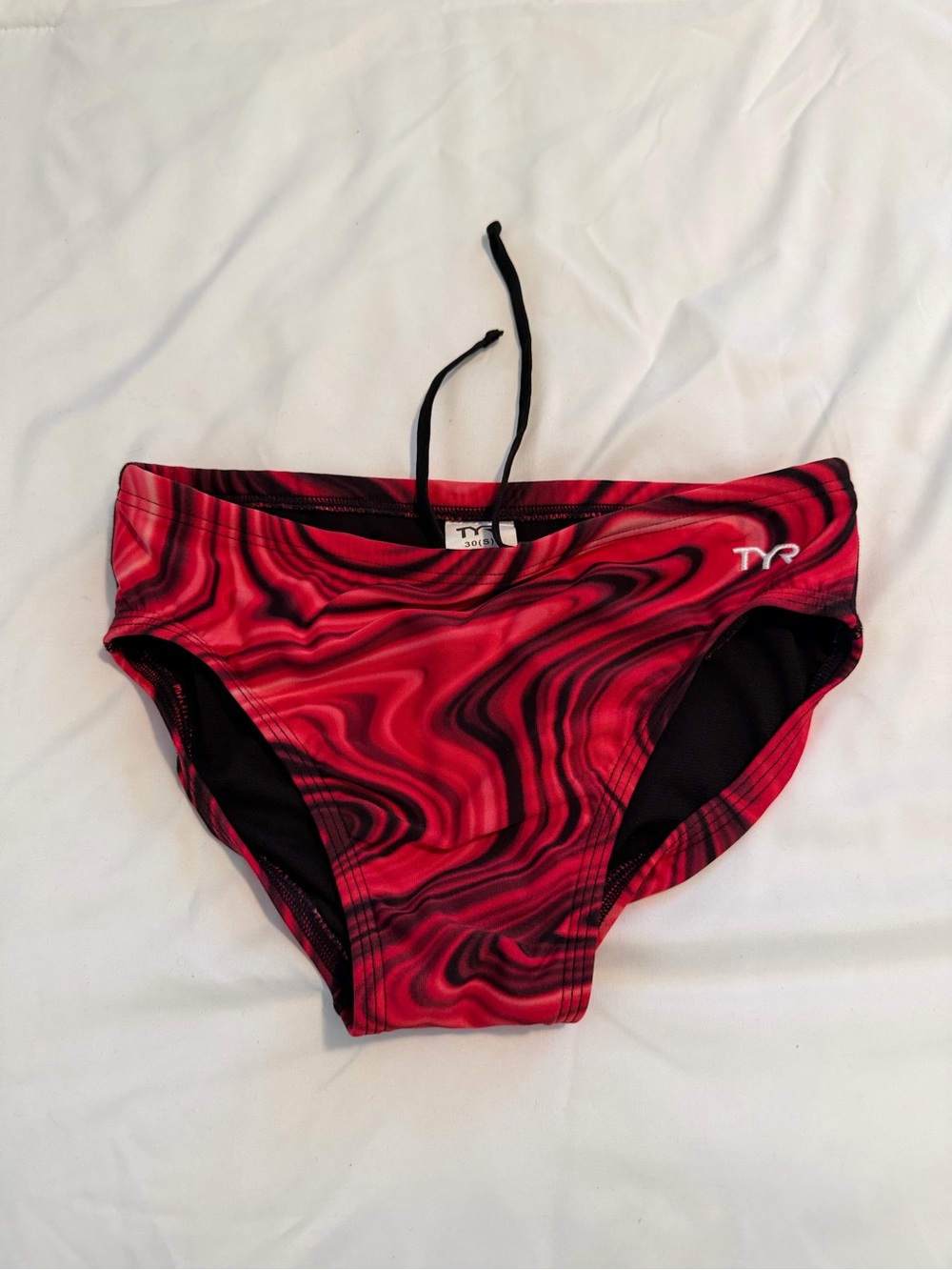 TYR 30” Men’s Red Marble Swim Brief